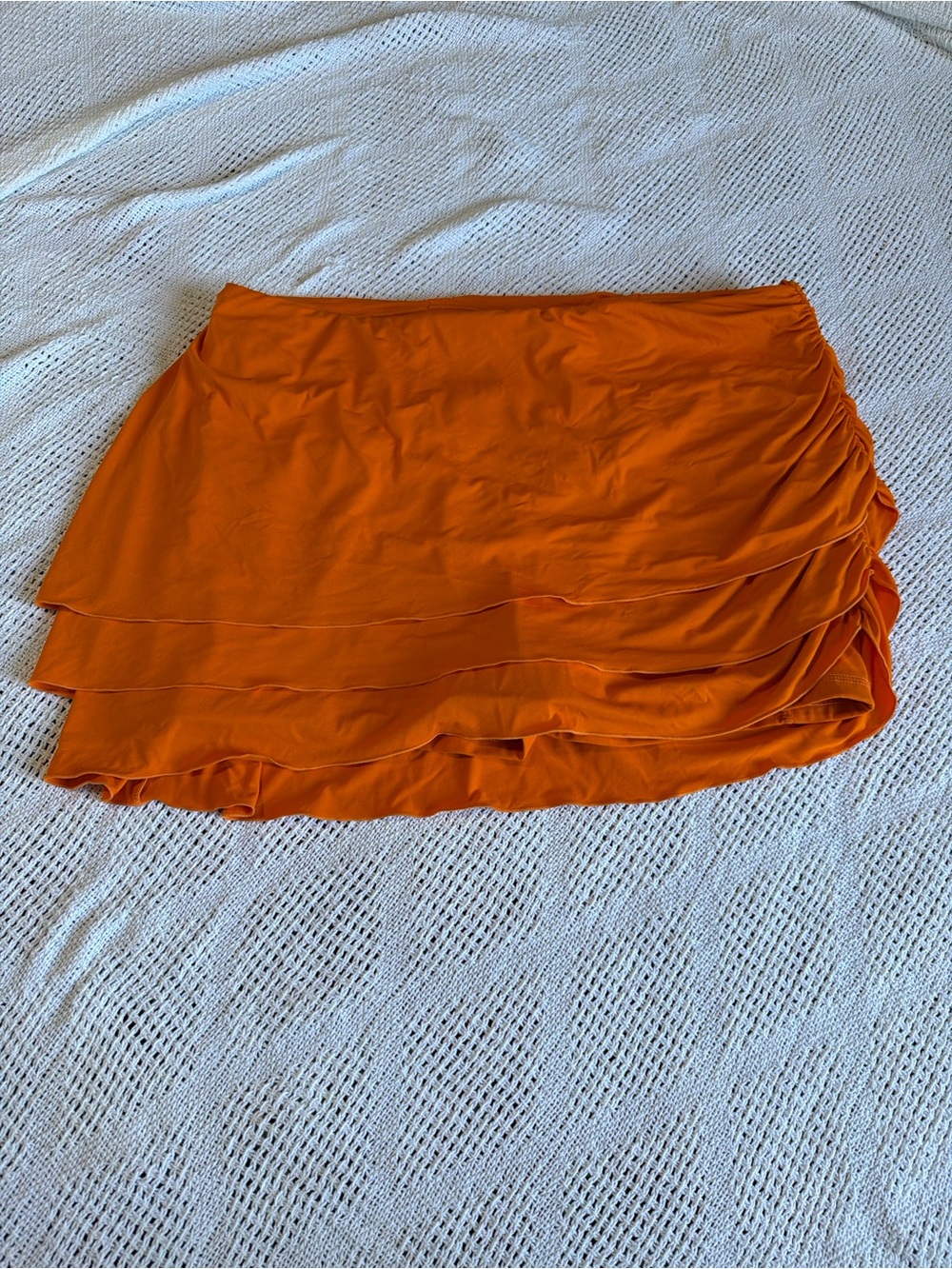 JoyLab Orange Tiered Mini Skirt